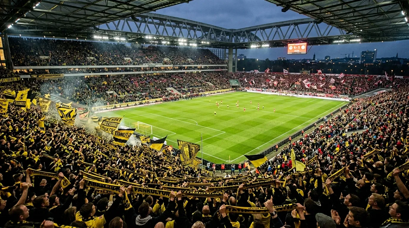 Bundesliga Stadion mit begeisterten Fans – Die Quelle des Heimvorteils